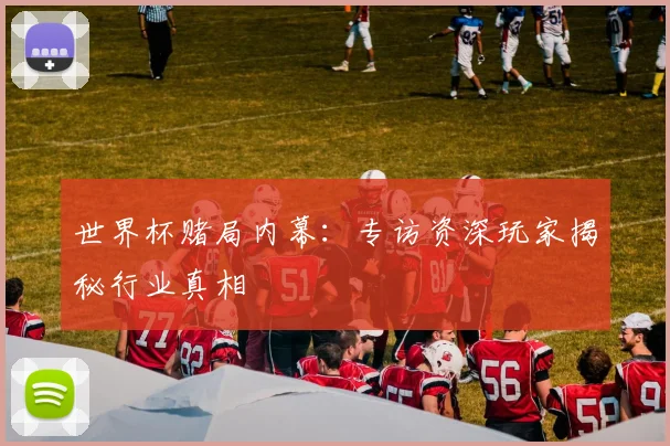 世界杯赌局内幕：专访资深玩家揭秘行业真相